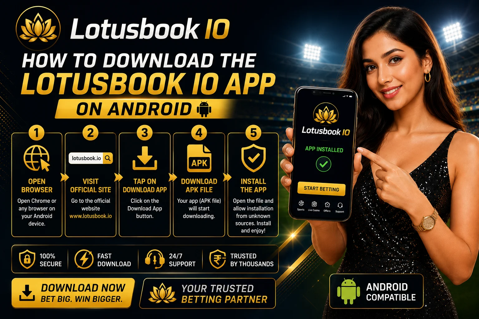 How to Download the Lotusbook IO App on Android
