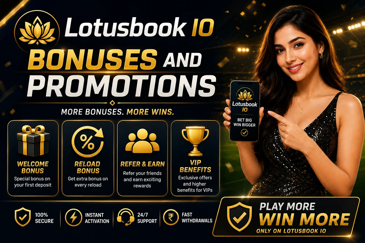 Lotusbook IO Bonuses and Promotions