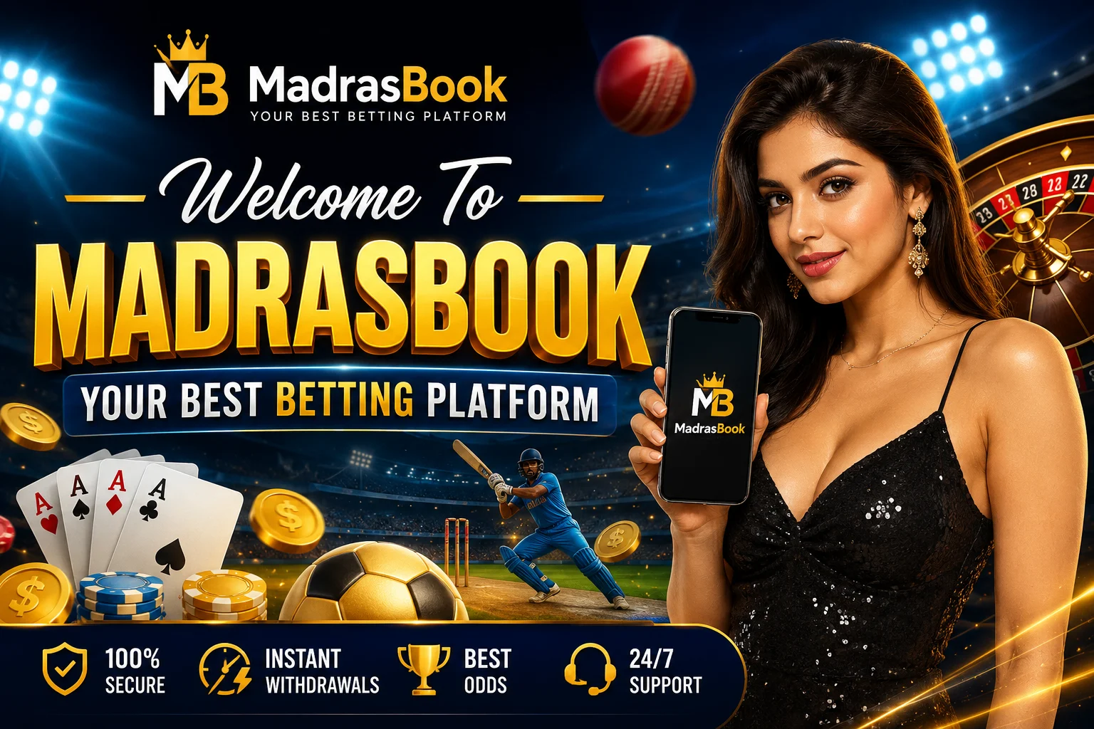 MadrasBook ID – Get Your Verified Online Cricket Betting ID Instantly in India
